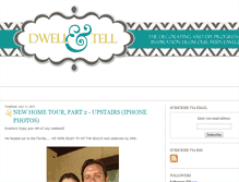 Tablet Screenshot of dwellandtell.com
